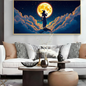 Premium Quality Lord Krishna Glossy Photo Frame 90 CM X 60 CM