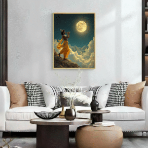 Premium Quality Lord Krishna Glossy Photo Frame 90 CM X 60 CM